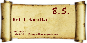 Brill Sarolta névjegykártya